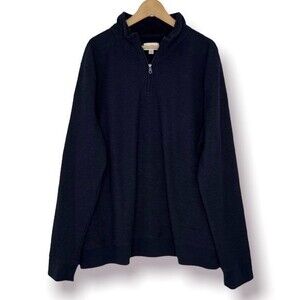 Goodfellow & Co Pullover Men's XXL Navy Blue 1/4 Zip Pullover Sweater